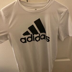 White and Black Adidas T-Shirt